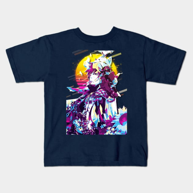 Rin Okumura - Ao no Exorcist (Blue Exorcist) Kids T-Shirt by 80sRetro